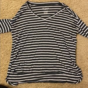 Grey and White long sleeve t-shirt